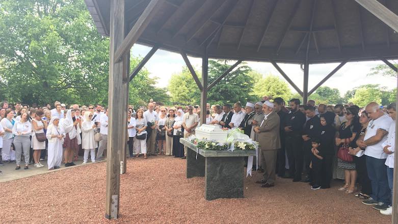 FOTO - Belçika’da vurulan Kürt çocuğunun cenaze töreni 
